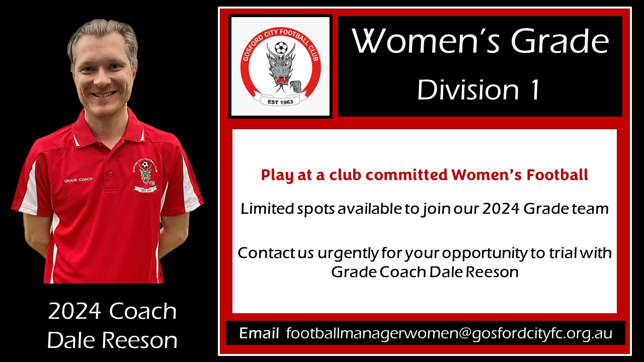 GCFC Womens Grade Player ad